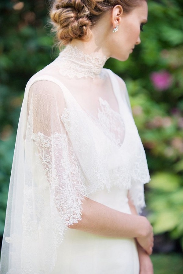 10 Stunning High Neckline Wedding Gowns The Modest Wedding Dress Trend 9073