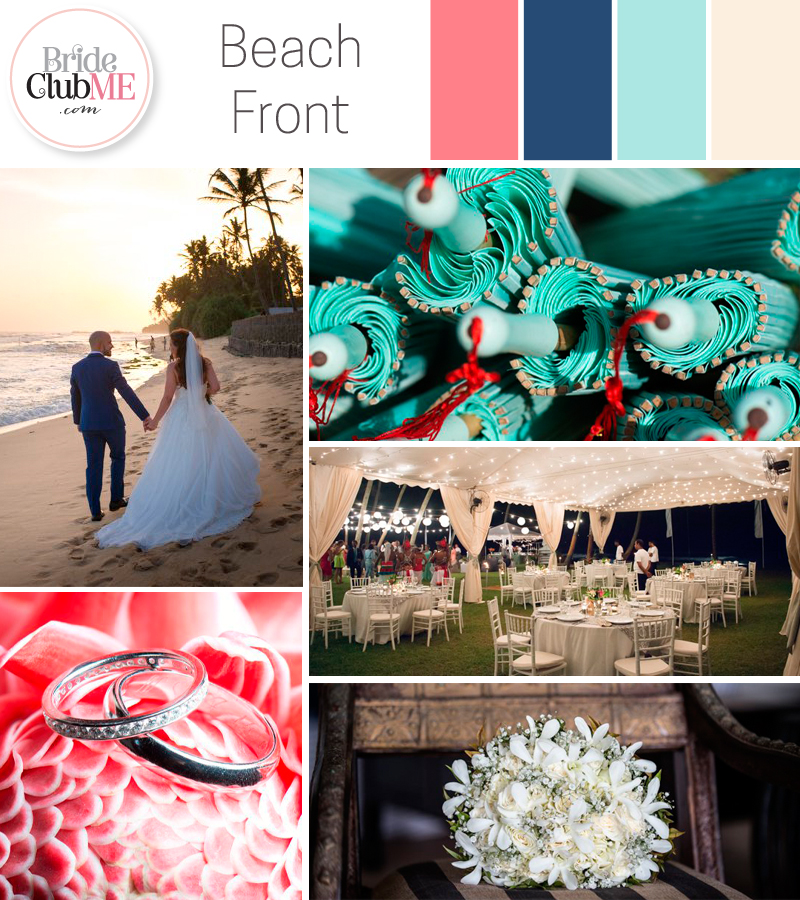 Beach Front Wedding Colour Scheme Bride Club Me