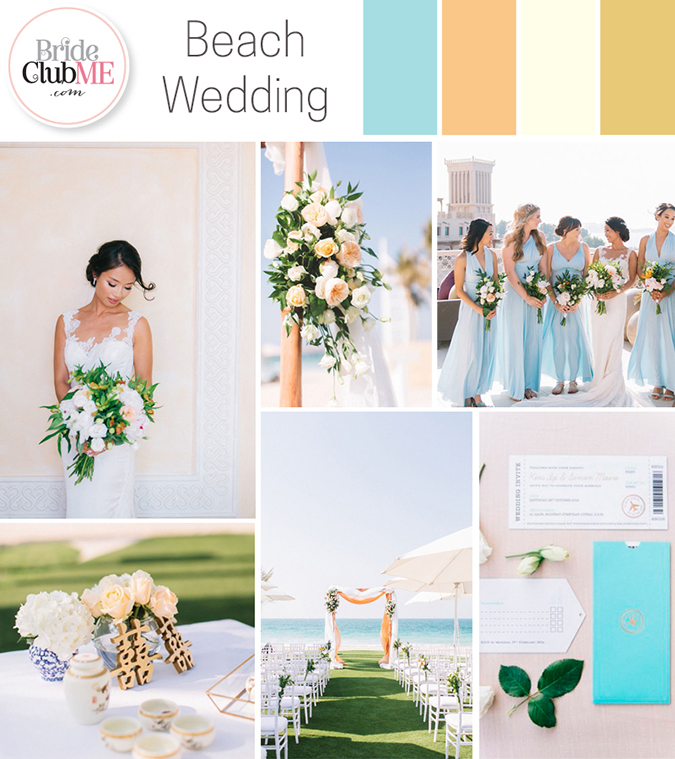 Beach Wedding Colour Scheme Bride Club Me