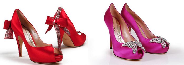 Aruna Seth Coloured wedding shoes