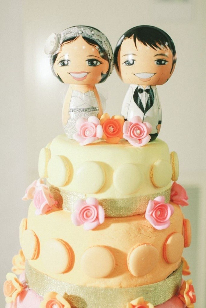DIY Wedding cake toppers