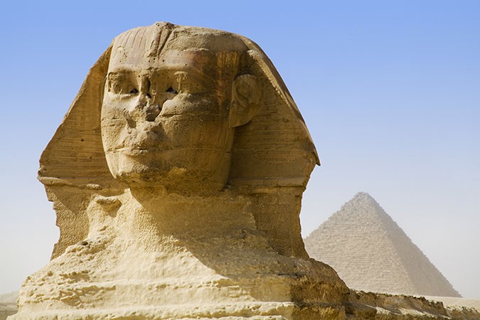 The Sphinx and Mikerinus Pyramid