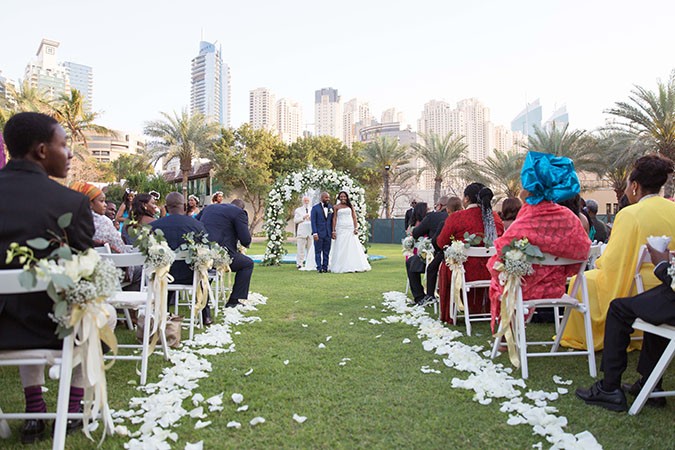 Nigerian destination wedding Dubai ceremony