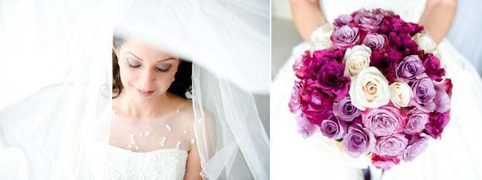 Real Wedding By Yes! Exclusive Weddings & Events: Shades Of Purple With A Spark Of Ivory