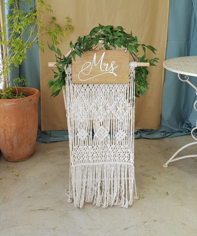 Turquoise Boutique Studio Macrame Chair Backing 3