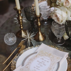 Wedding Table Setting by Opulent Vision