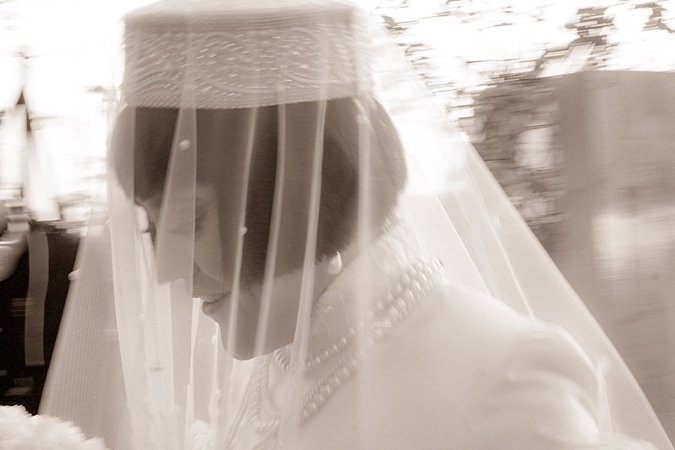 Bride with veil. 