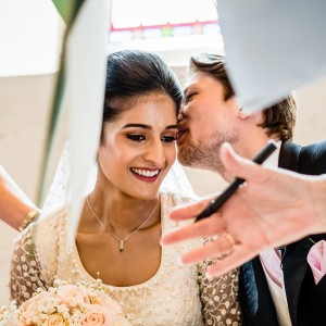 A photograph of a bride by Chandan Sojitra