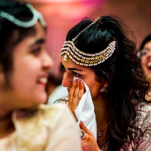 A photograph of wedding couple by Chandan Sojitra