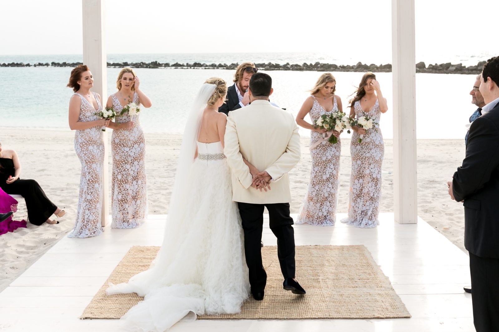 Wedding blessing on Zaya Nurai Island beach
