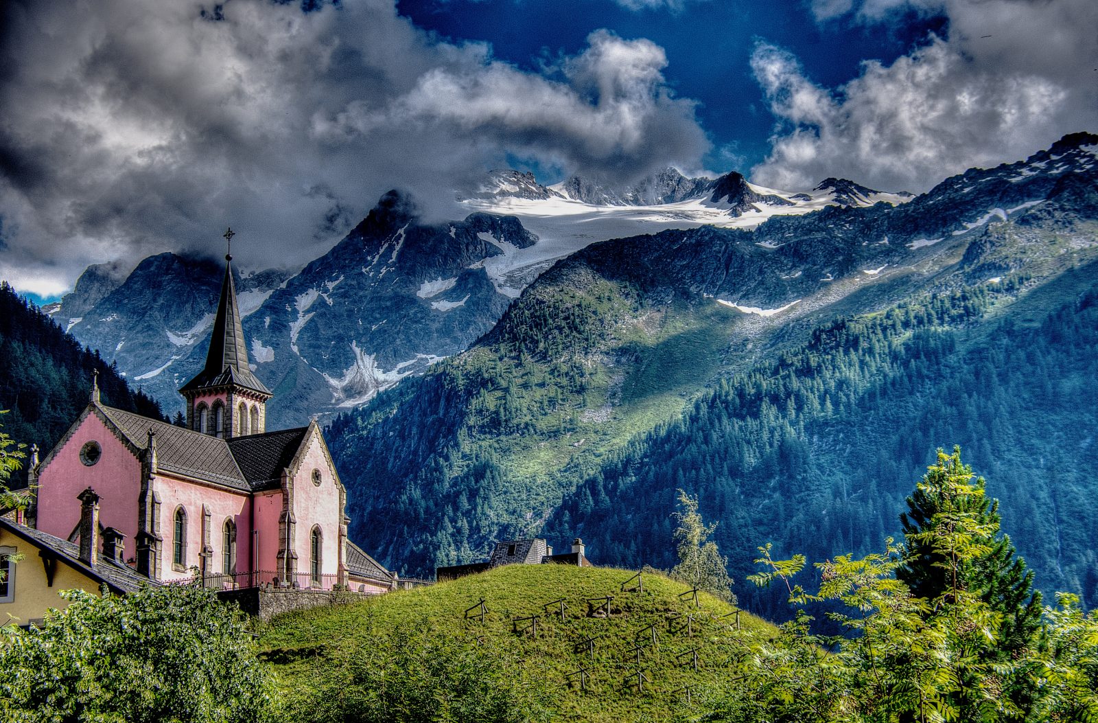 Scenic image of Switzerland mountains