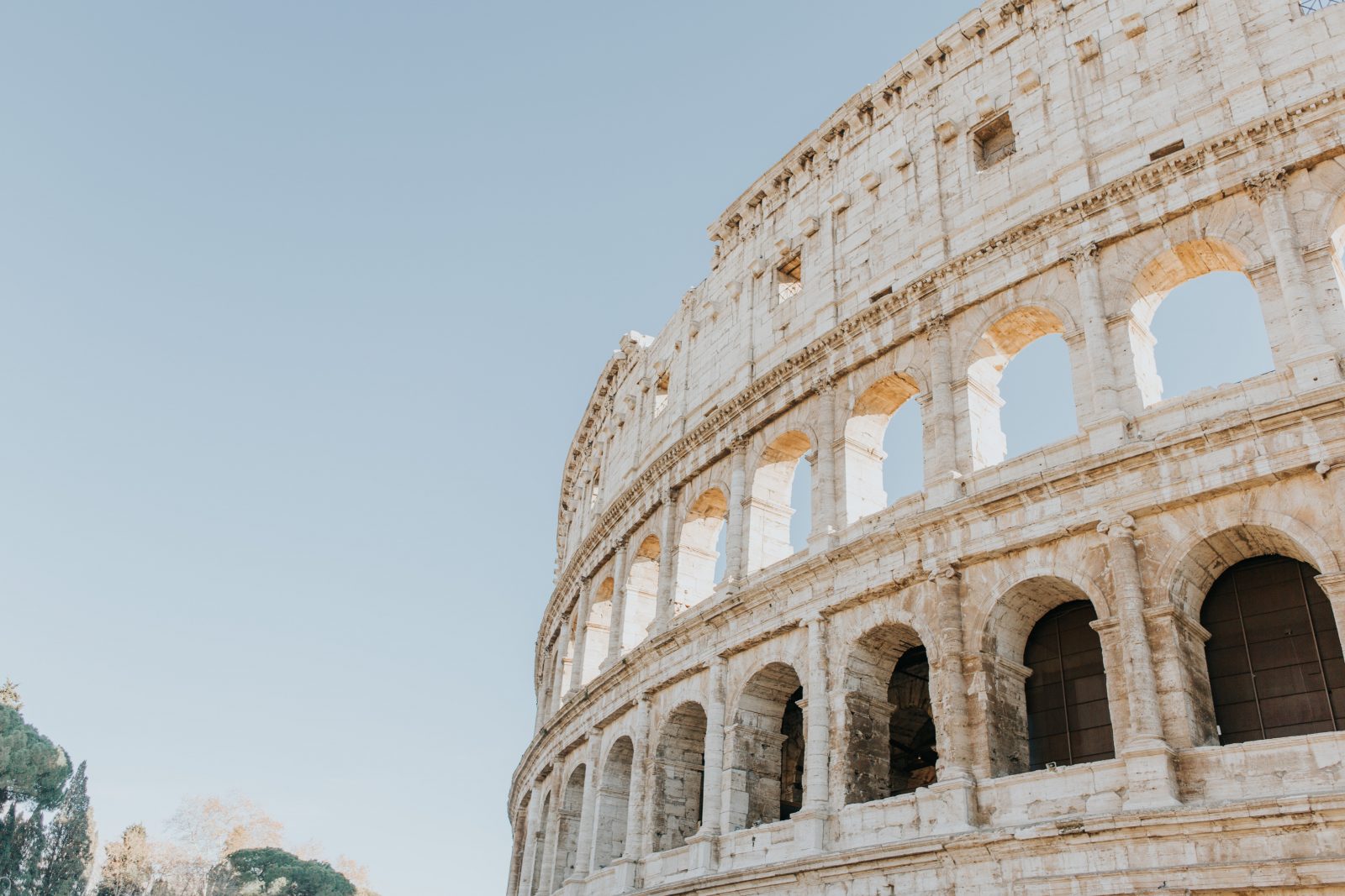 The coliseum in Rome 