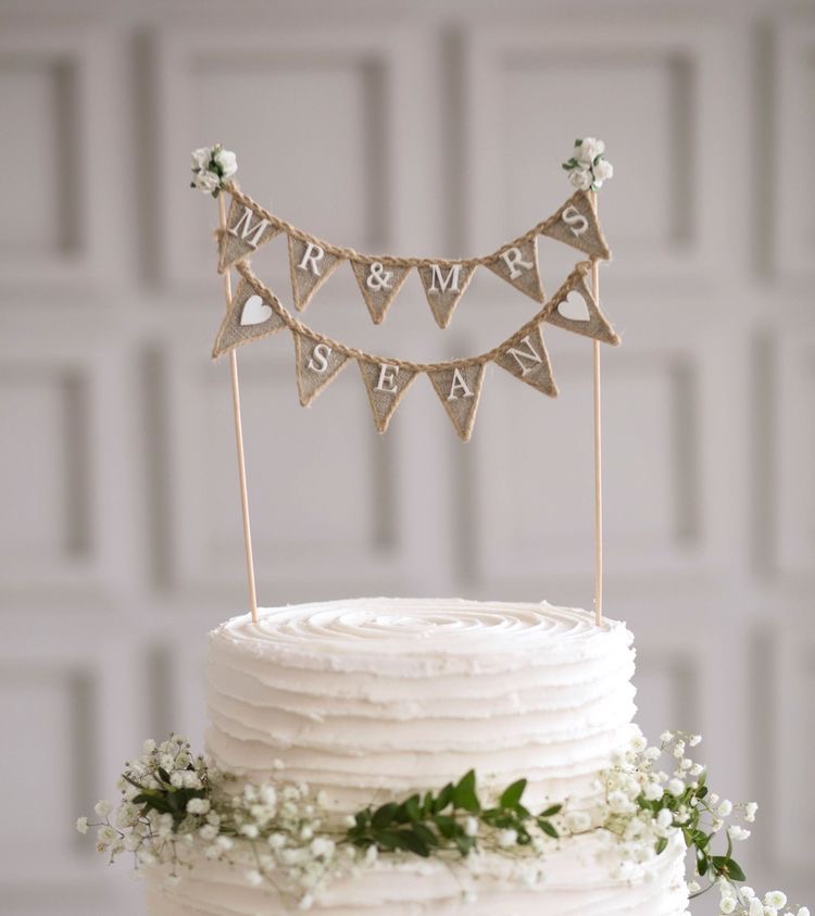 Mr & Mrs Sean wedding cake topper