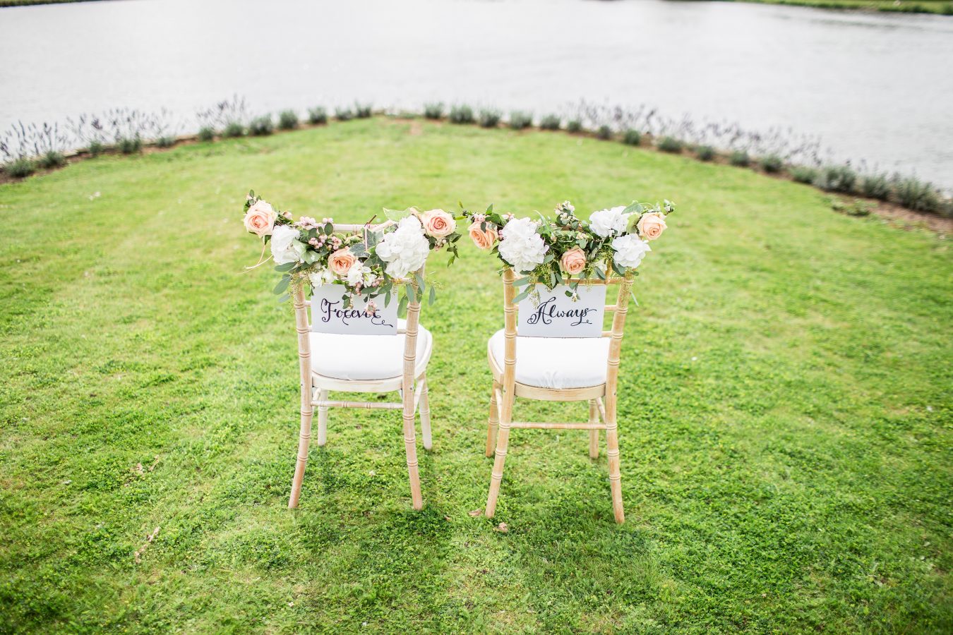 Bride & Groom decorative wedding chairs 