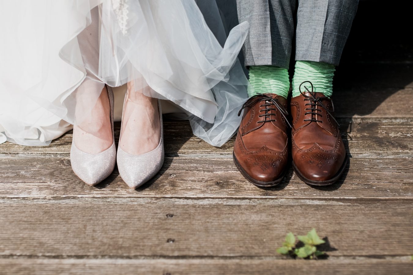Bride and Groom shoe shot 