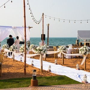 A beach wedding in Ras Al Khaimah