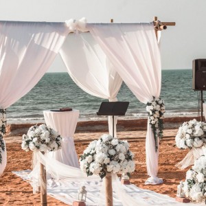 A beach wedding in Ras Al Khaimah
