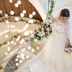 A bride at the Sheraton Grand Dubai