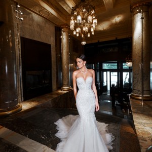 A beautiful wedding gown from Mary Trufel