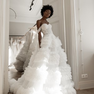 A beautiful wedding gown from Mary Trufel