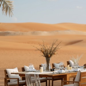 A serene desert venue at Qasr Al Sarab Desert Resort