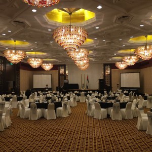 A beautiful ballroom venue at Radisson-Blu-Hotel-&-Resort-Abu-Dhabi-Corniche