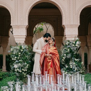A beautiful wedding set up by Ātisuto Events