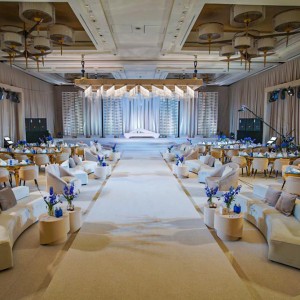 A ballroom wedding venue at Park-Hyatt-Abu-Dhabi-Hotel-and-Villas