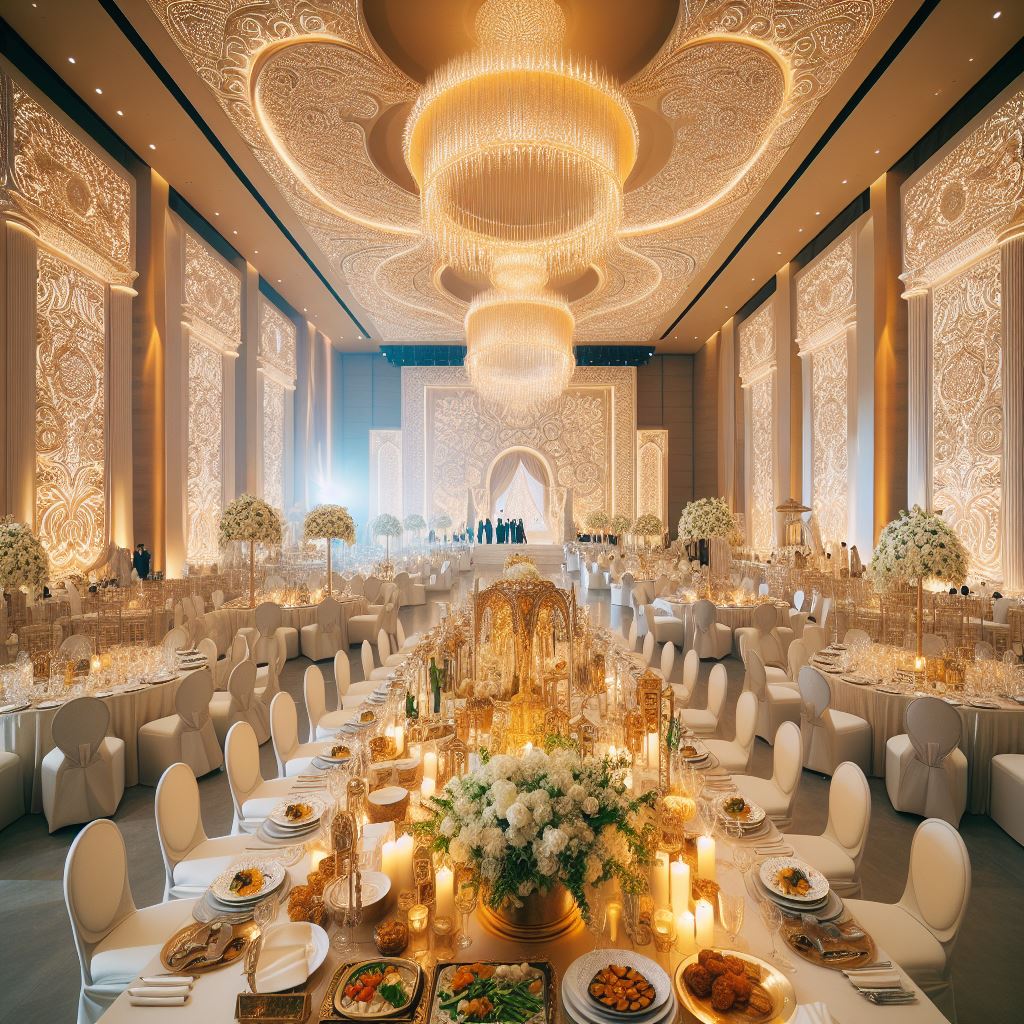 A stunning wedding reception