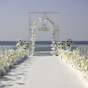 A beautiful outdoor wedding venue at Lumi Beach UAQ