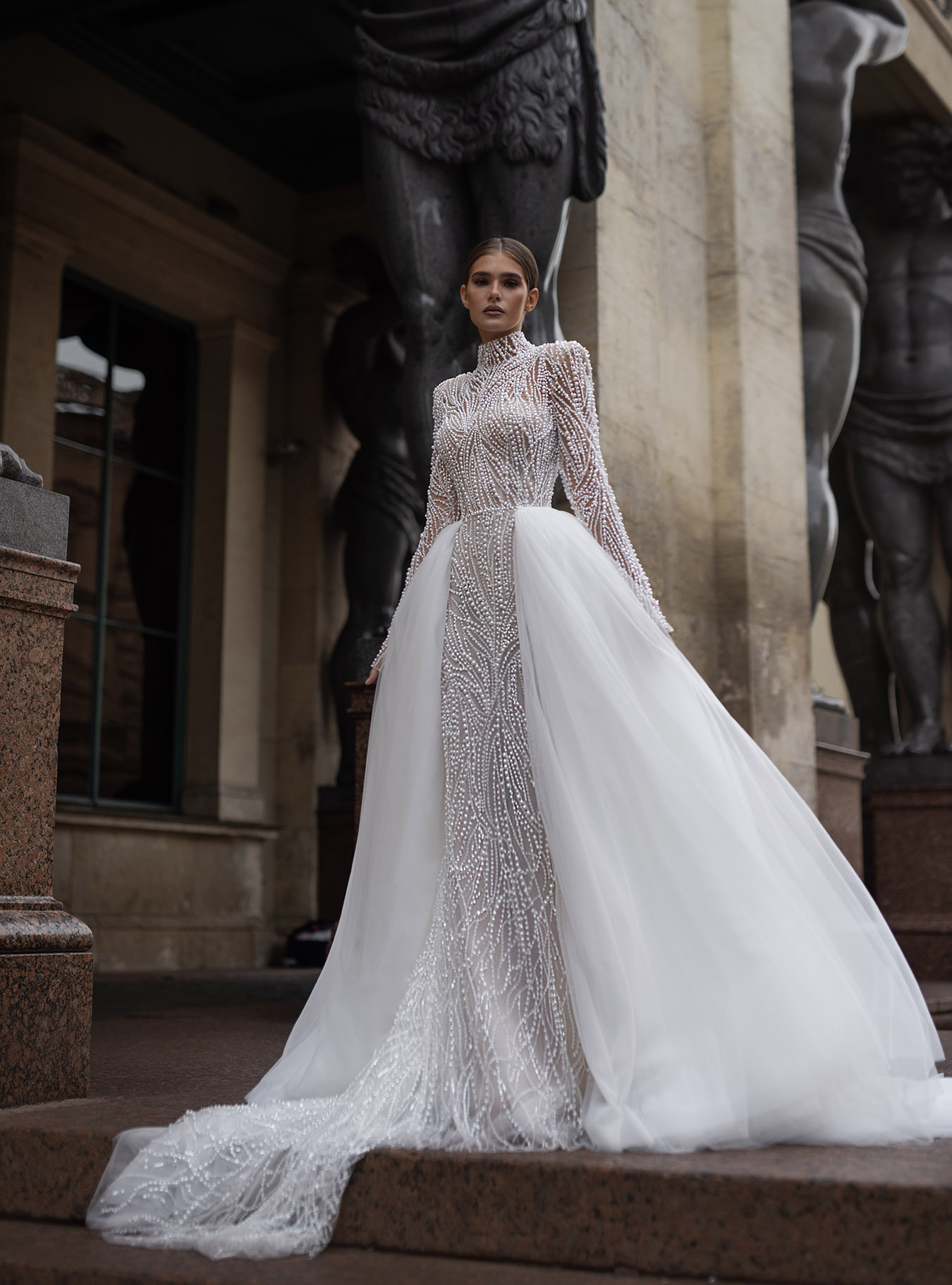 A beautiful wedding gown for a rectangle shape