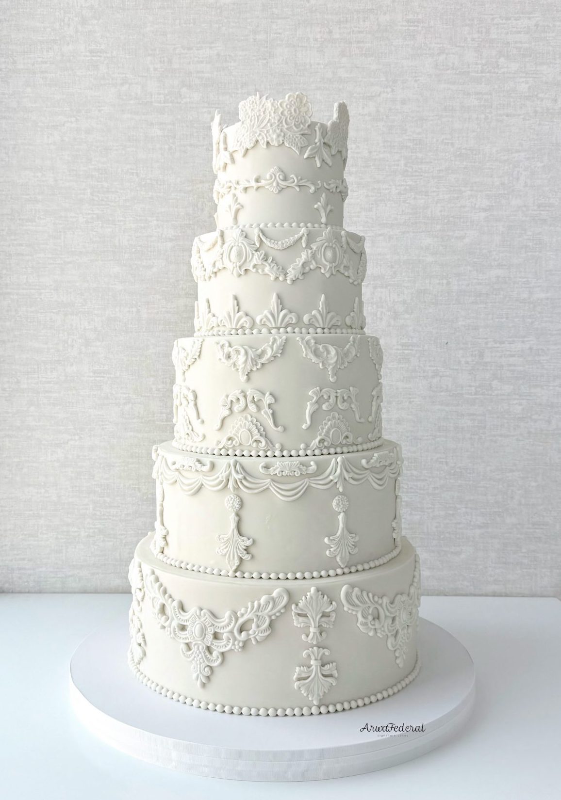 A wedding cake by Arwa Federal Cakes