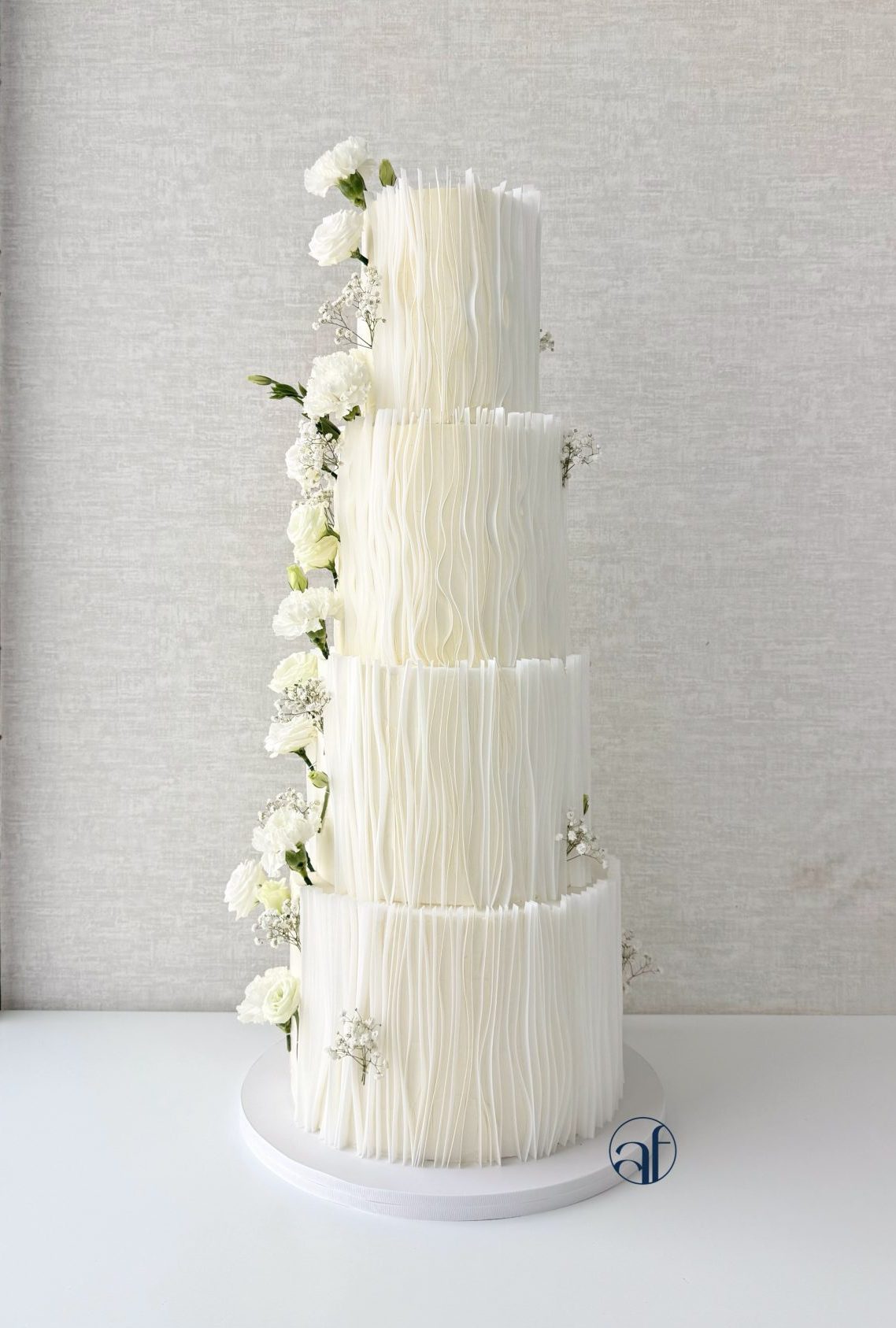 A wedding cake by Arwa Federal Cakes