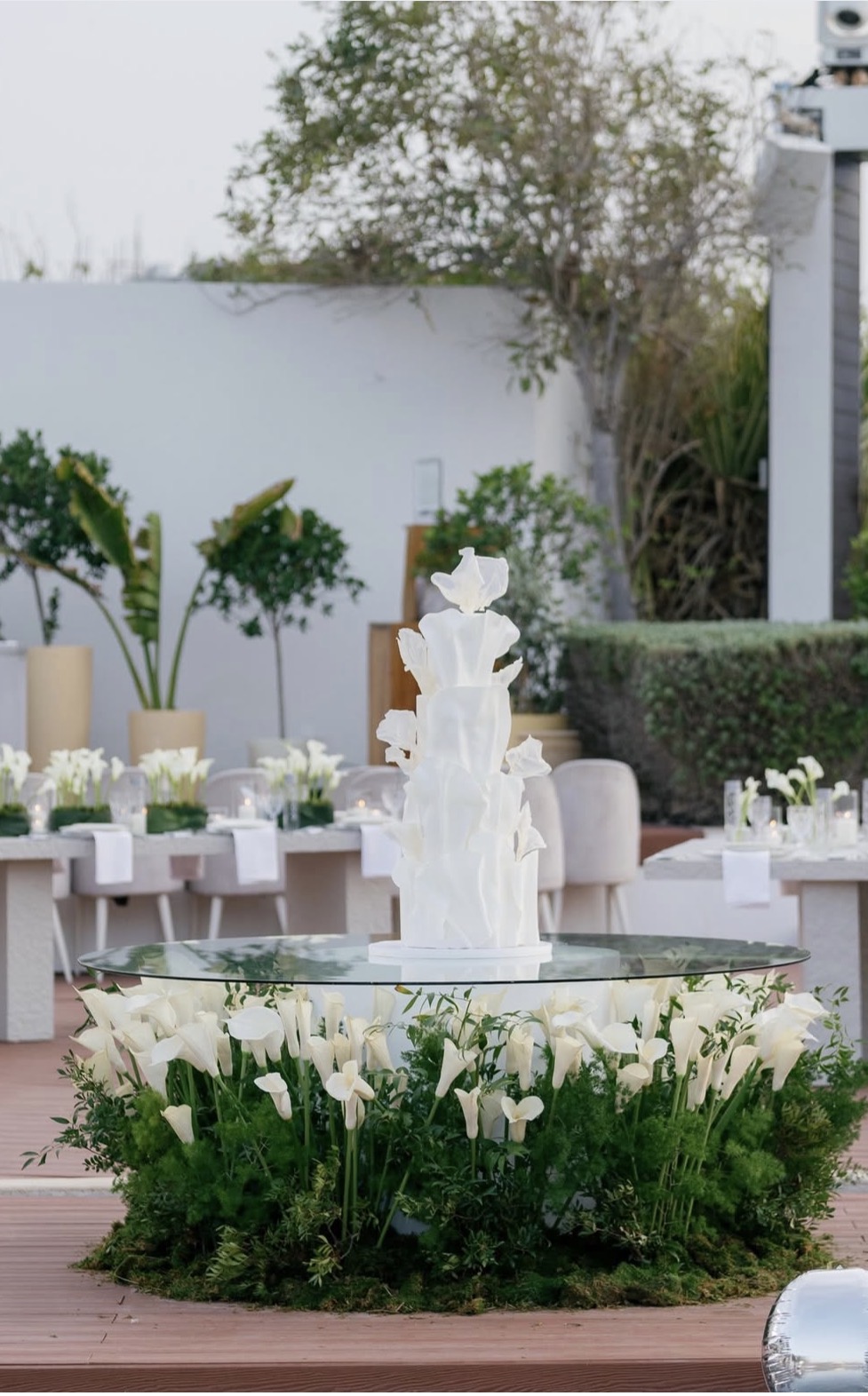 A wedding cake by Arwa Federal Cakes