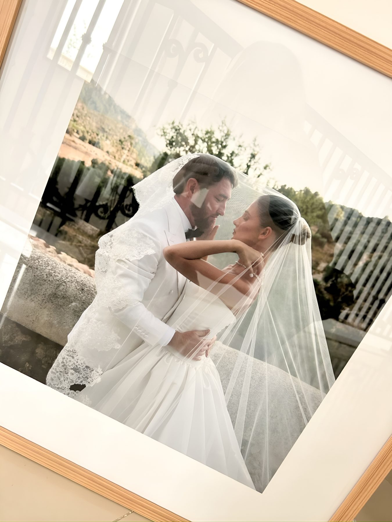 A framed wedding picture by Wall Street Dubai